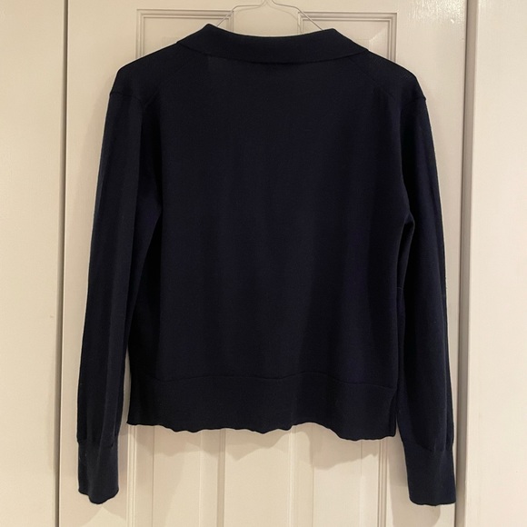 J. Crew Collared sweater in navy blue - Picture 5 of 7